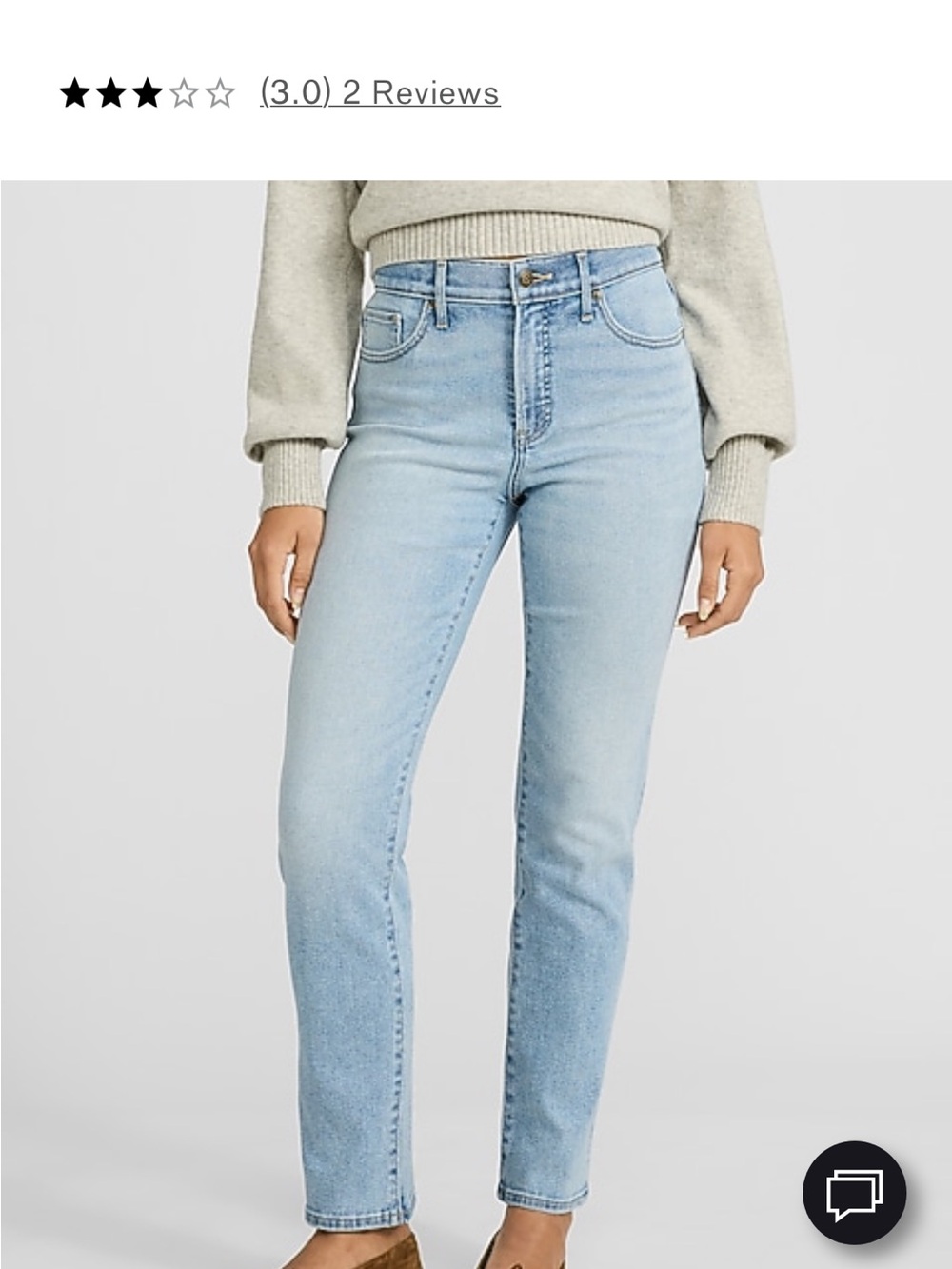 Express Light Wash Slim High-Rise Jeans